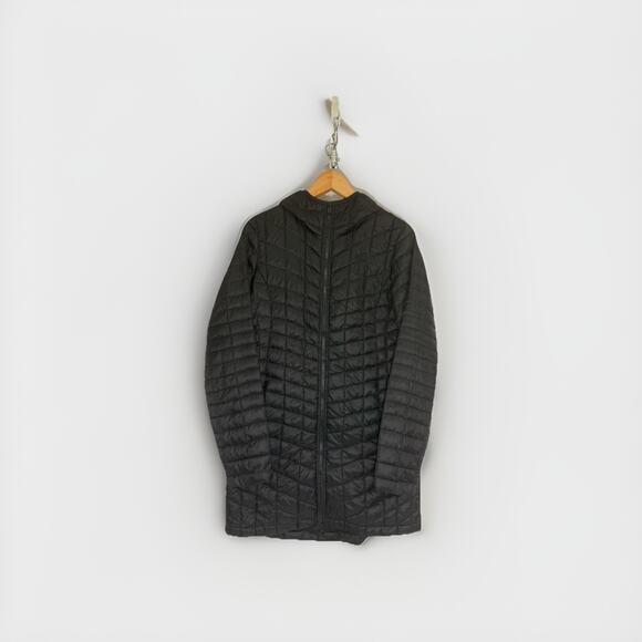 The North Face ThermoBall Eco Parka Women’s S Black Hooded Insulated Jacket - Picture 1 of 14